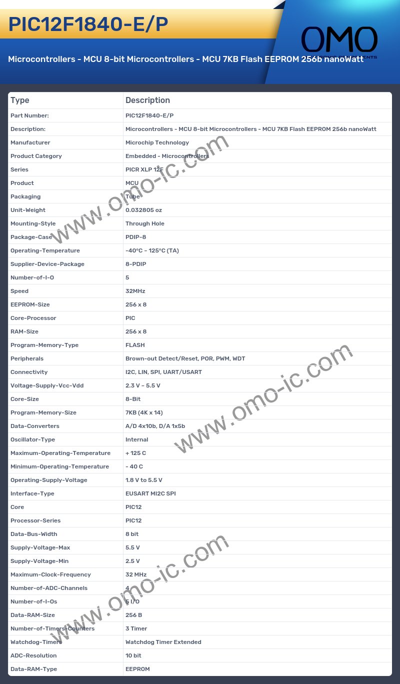 PIC12F1840-E/P