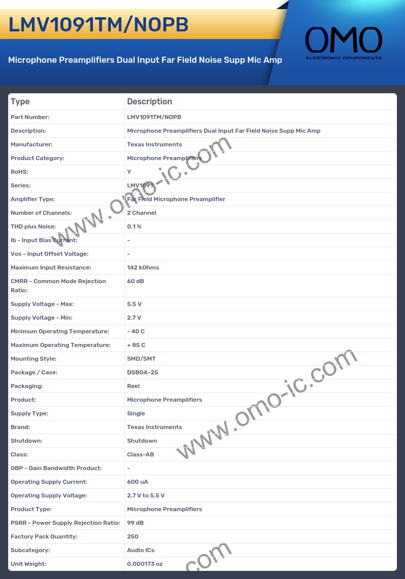 LMV1091TM/NOPB