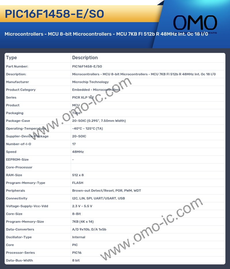 PIC16F1458-E/SO