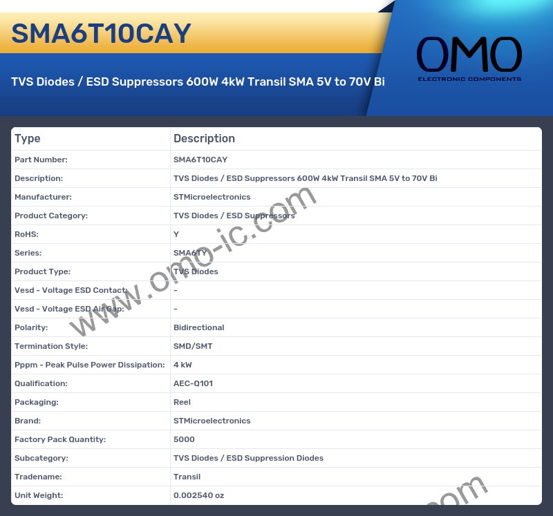 SMA6T10CAY
