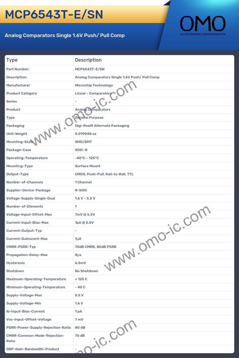 MCP6543T-E/SN