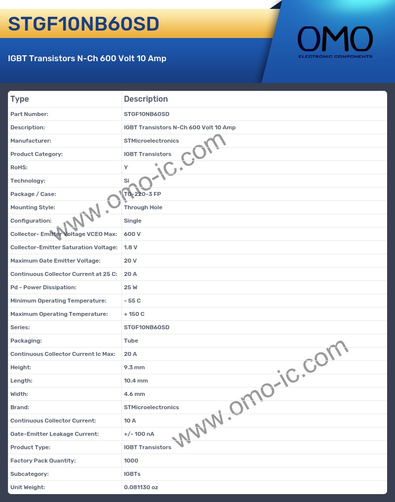 STGF10NB60SD