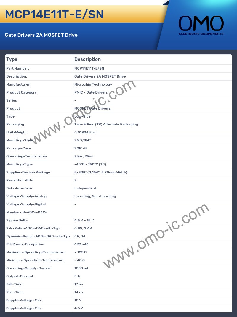 MCP14E11T-E/SN