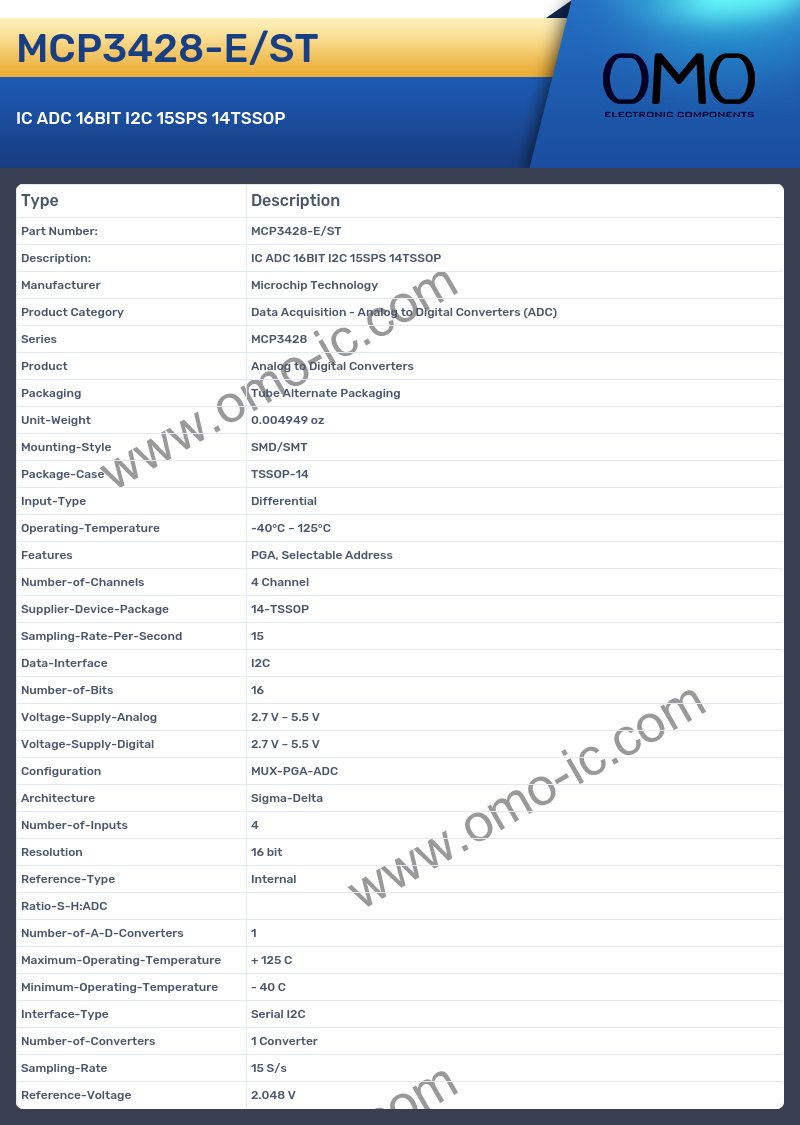 MCP3428-E/ST
