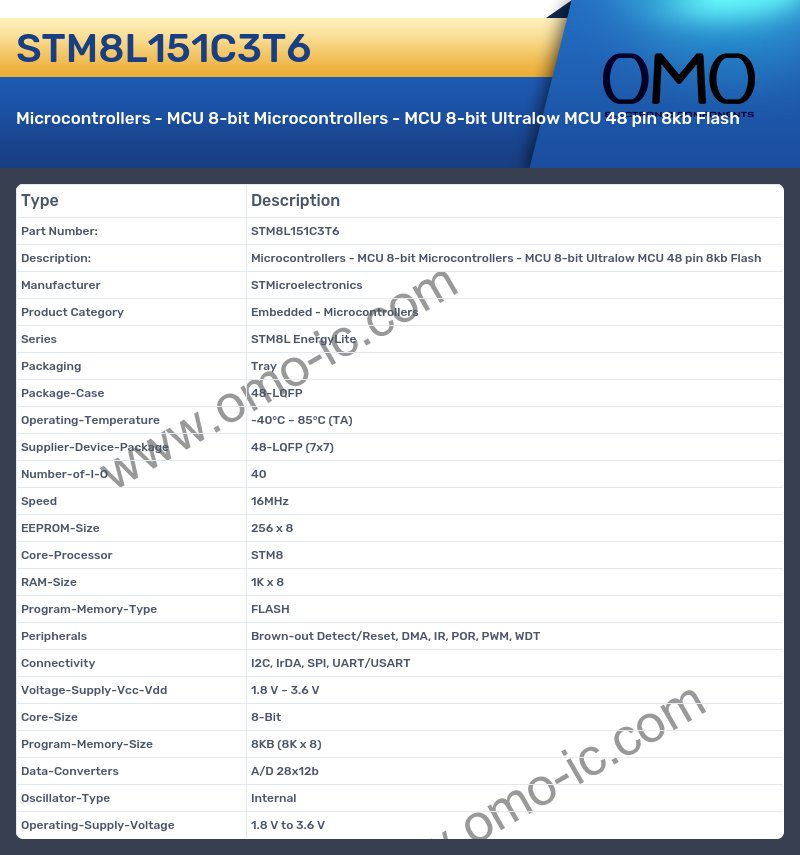 STM8L151C3T6