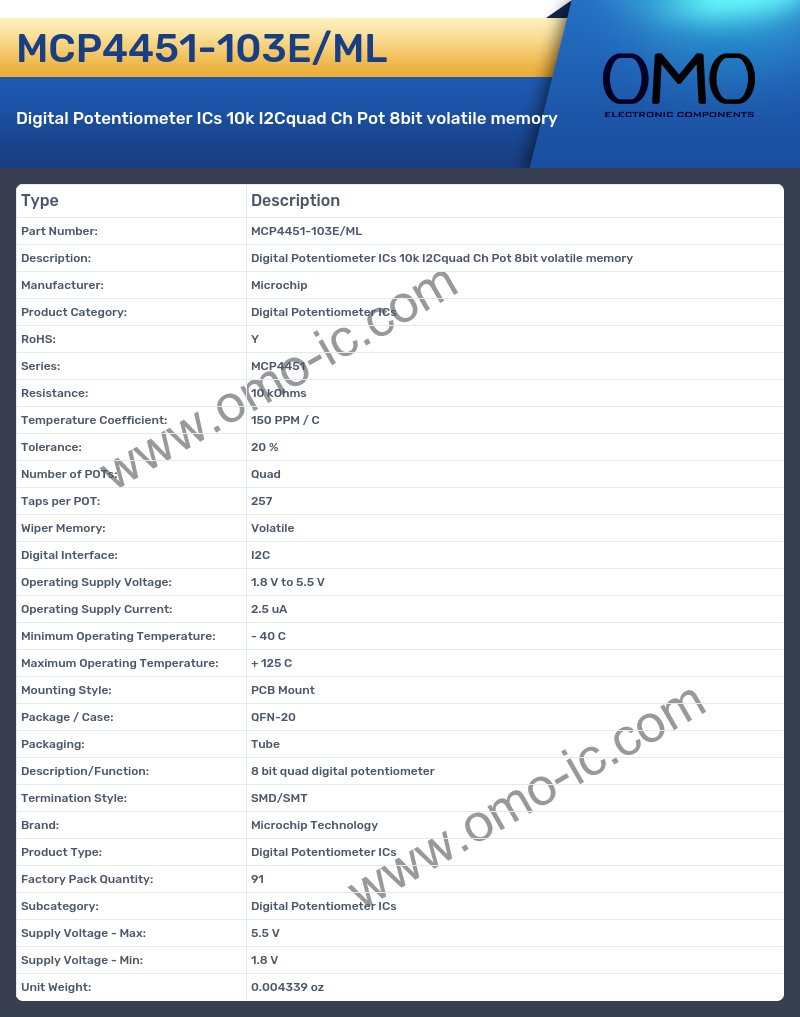 MCP4451-103E/ML