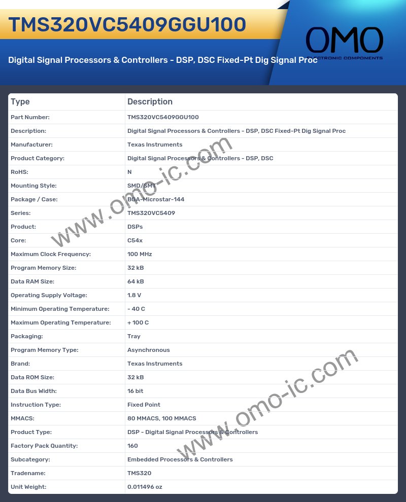 TMS320VC5409GGU100