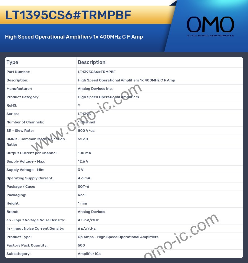 LT1395CS6#TRMPBF