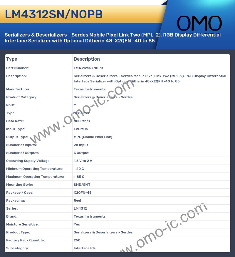 LM4312SN/NOPB