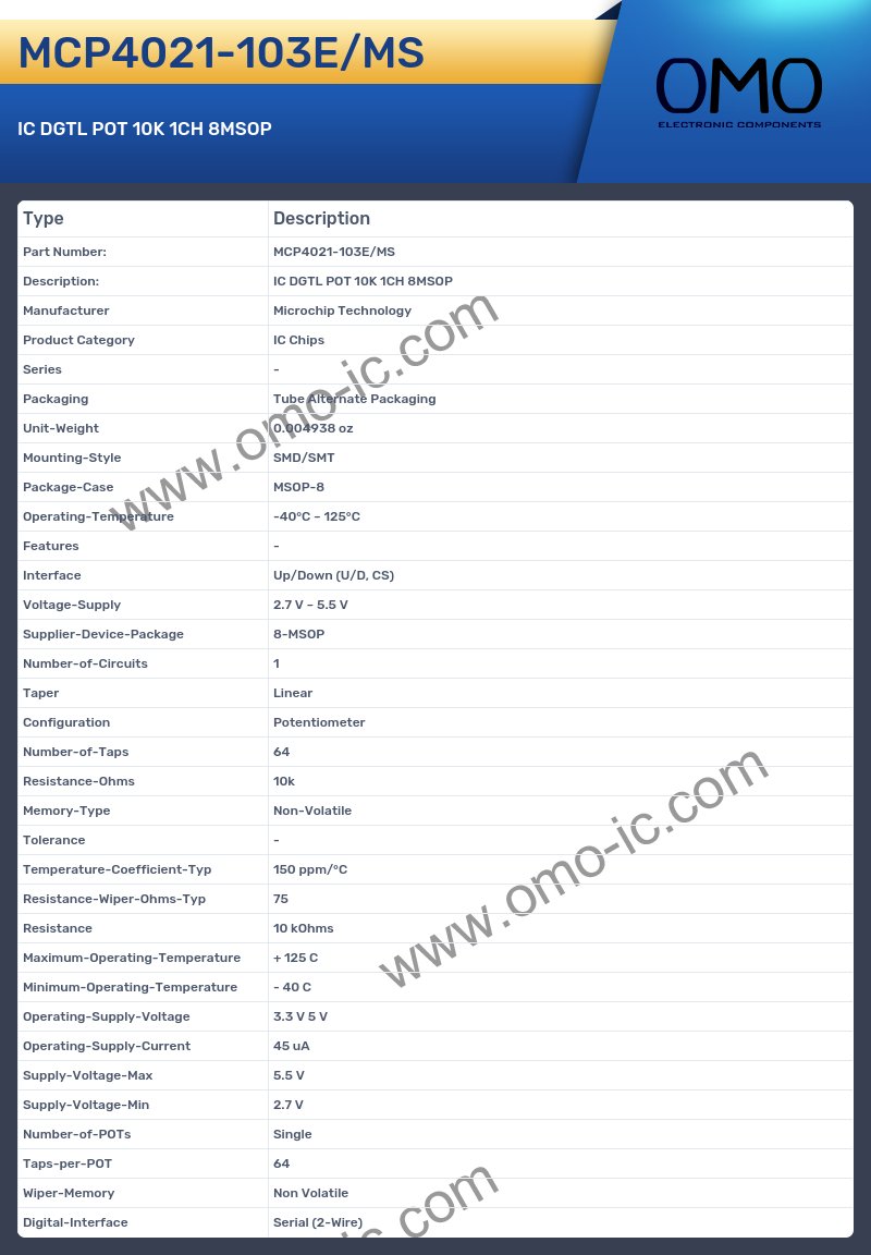 MCP4021-103E/MS