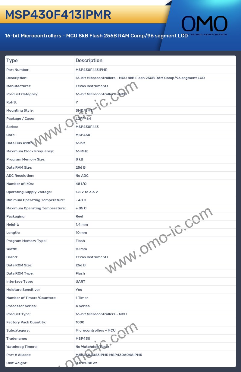 MSP430F413IPMR