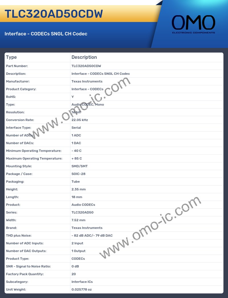 TLC320AD50CDW