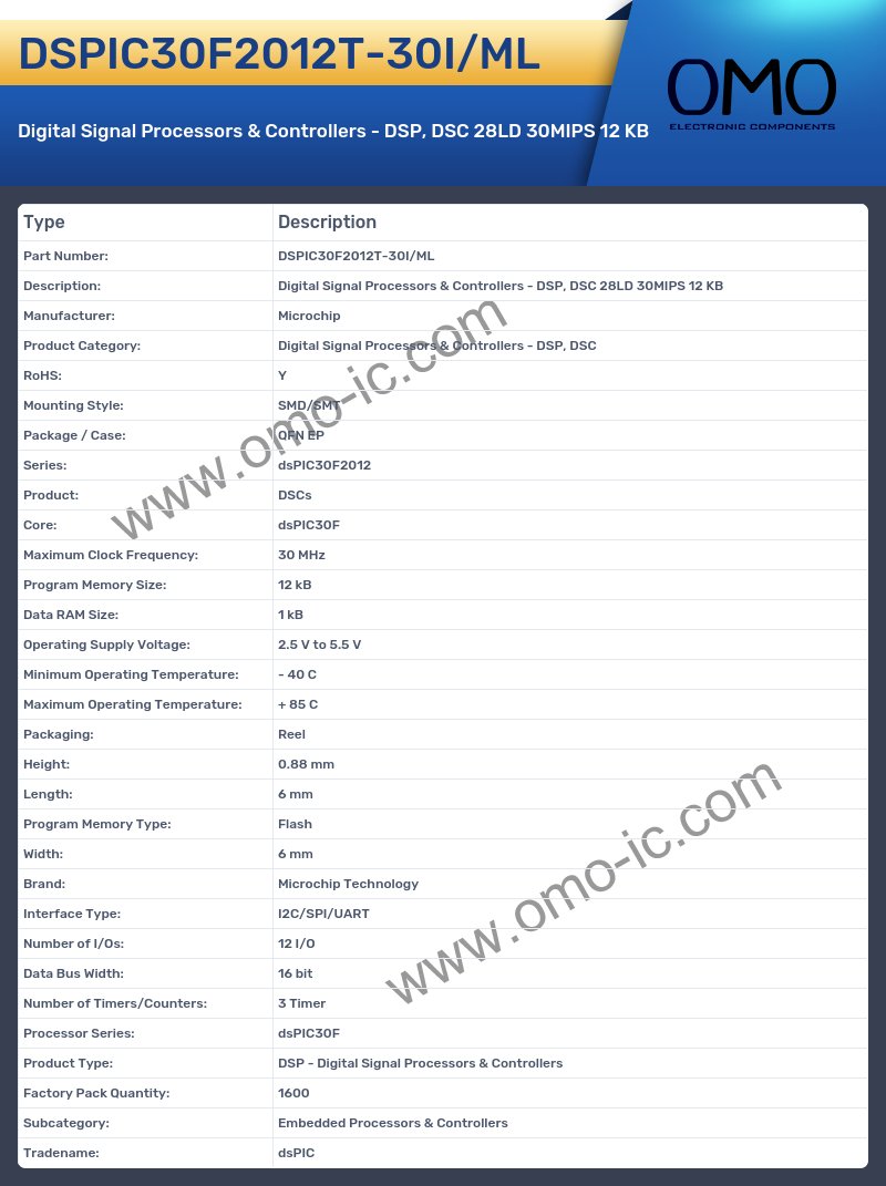 DSPIC30F2012T-30I/ML