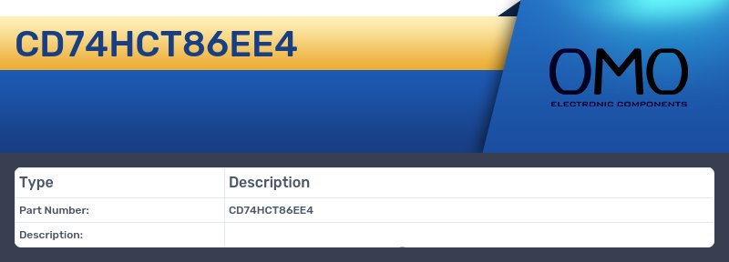 CD74HCT86EE4