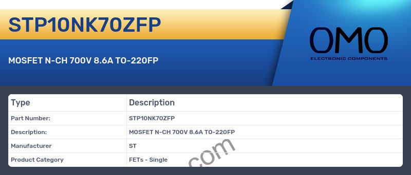 STP10NK70ZFP