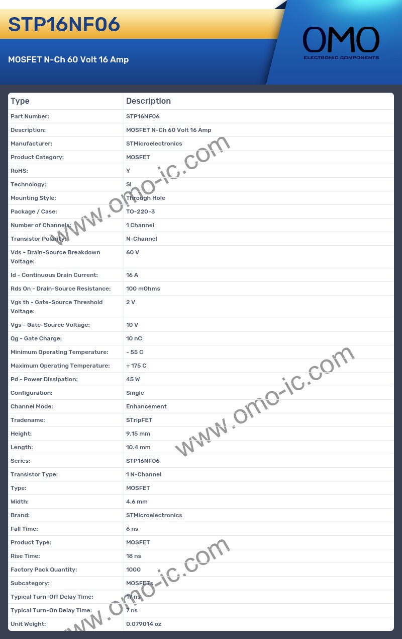 STP16NF06
