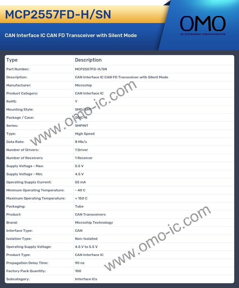 MCP2557FD-H/SN