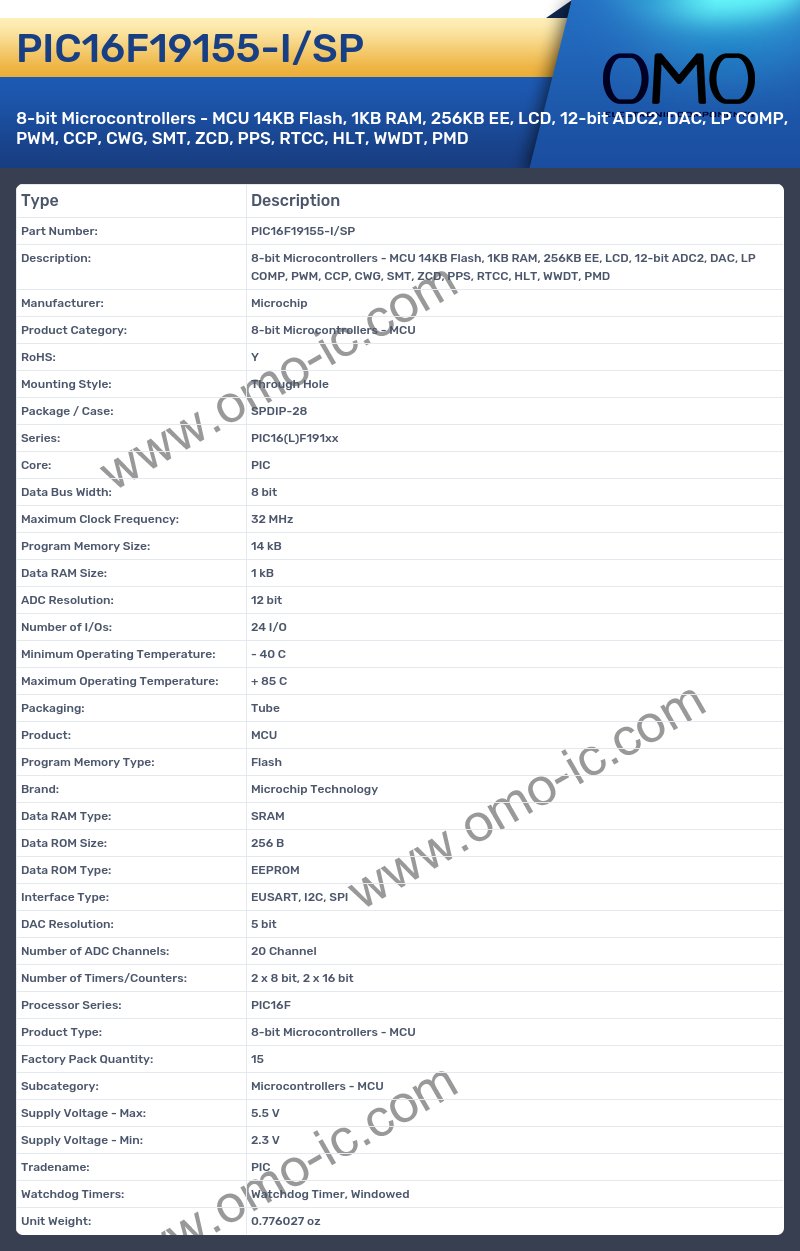 PIC16F19155-I/SP