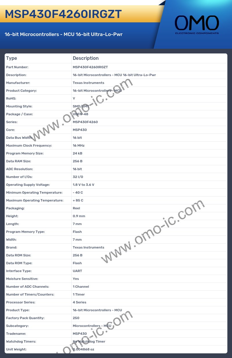 MSP430F4260IRGZT