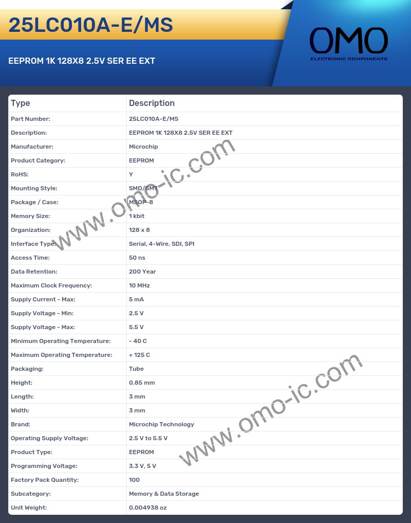 25LC010A-E/MS