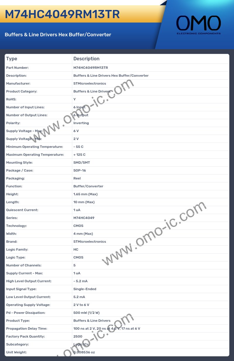 M74HC4049RM13TR