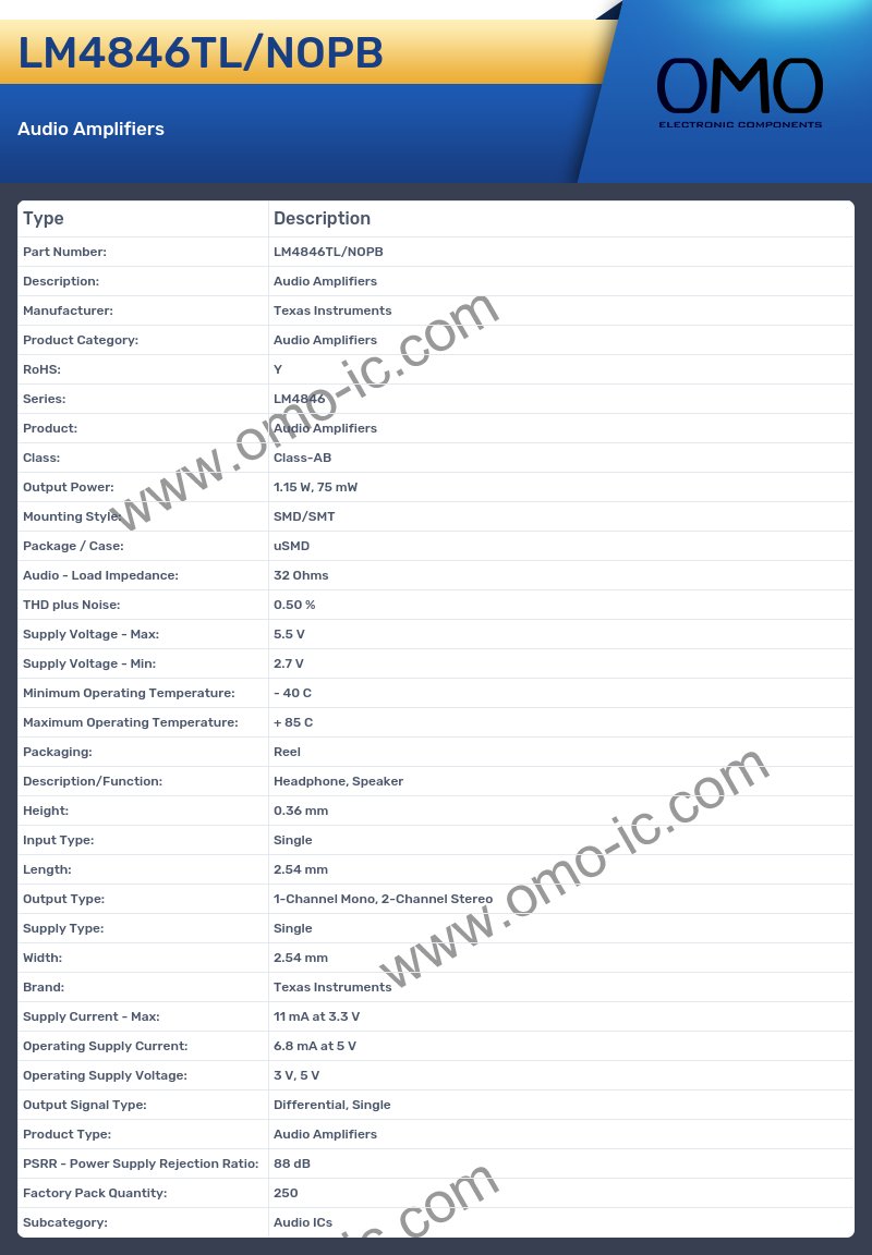 LM4846TL/NOPB