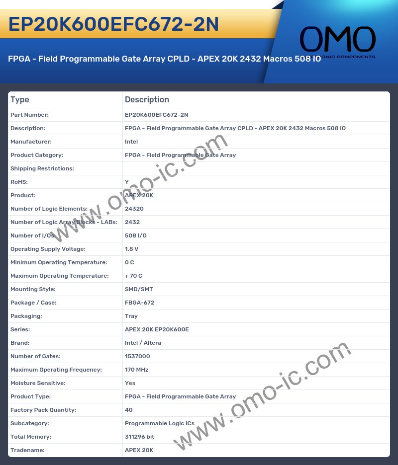EP20K600EFC672-2N