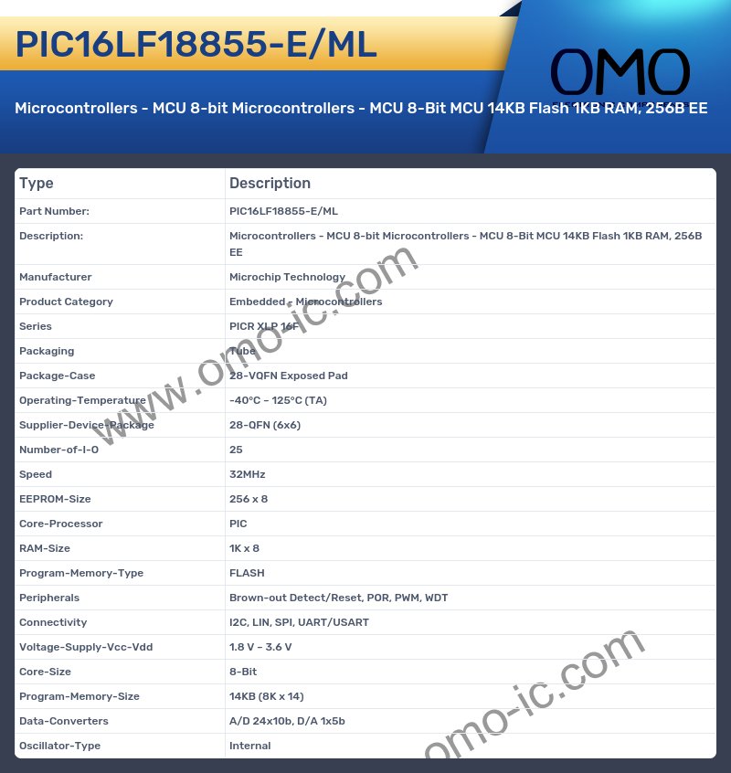 PIC16LF18855-E/ML