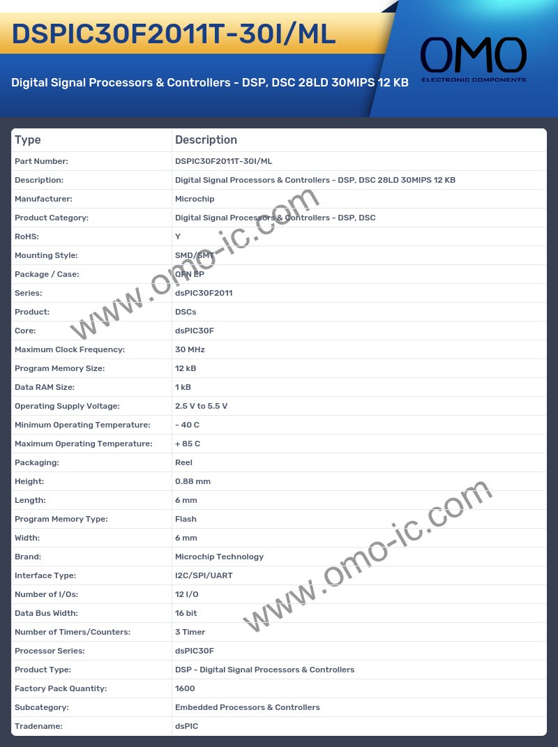DSPIC30F2011T-30I/ML