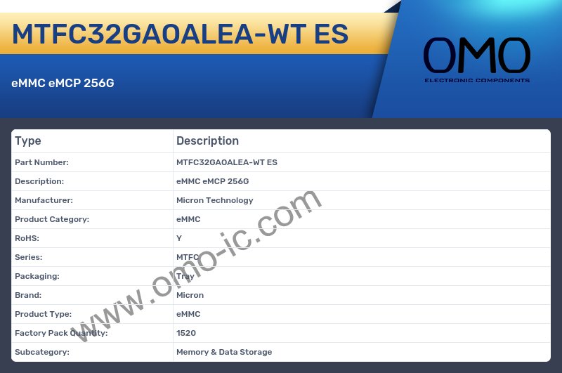MTFC32GAOALEA-WT ES
