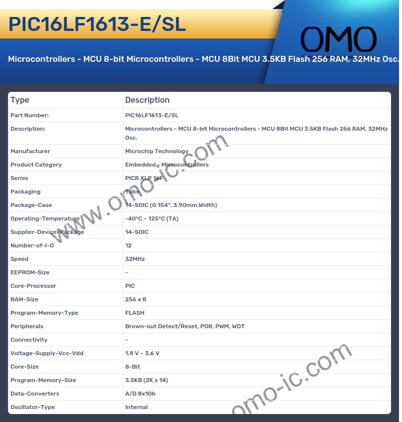 PIC16LF1613-E/SL