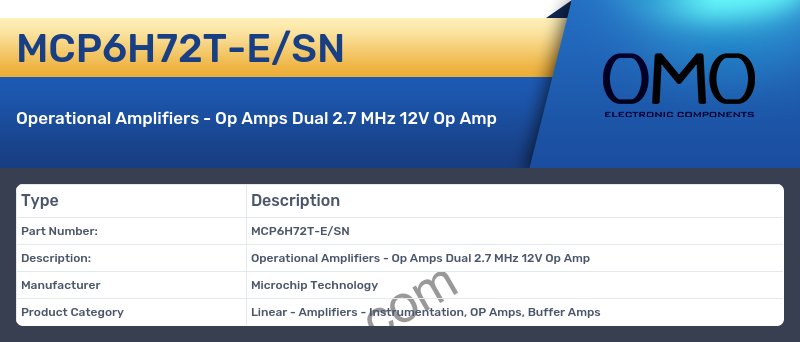 MCP6H72T-E/SN