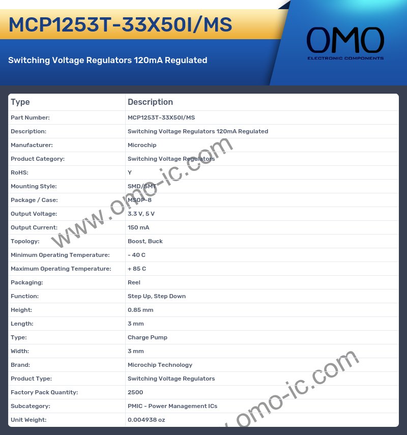 MCP1253T-33X50I/MS