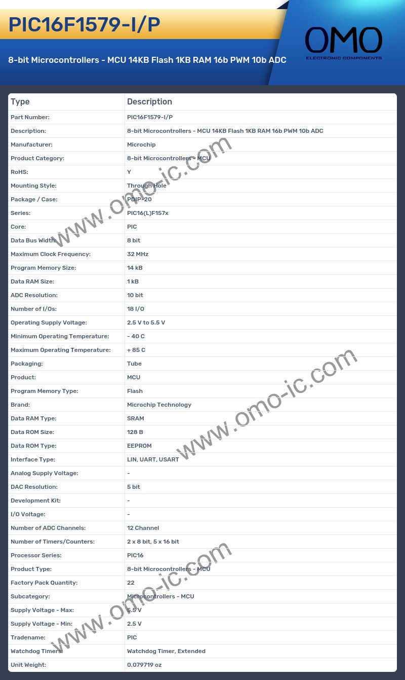 PIC16F1579-I/P