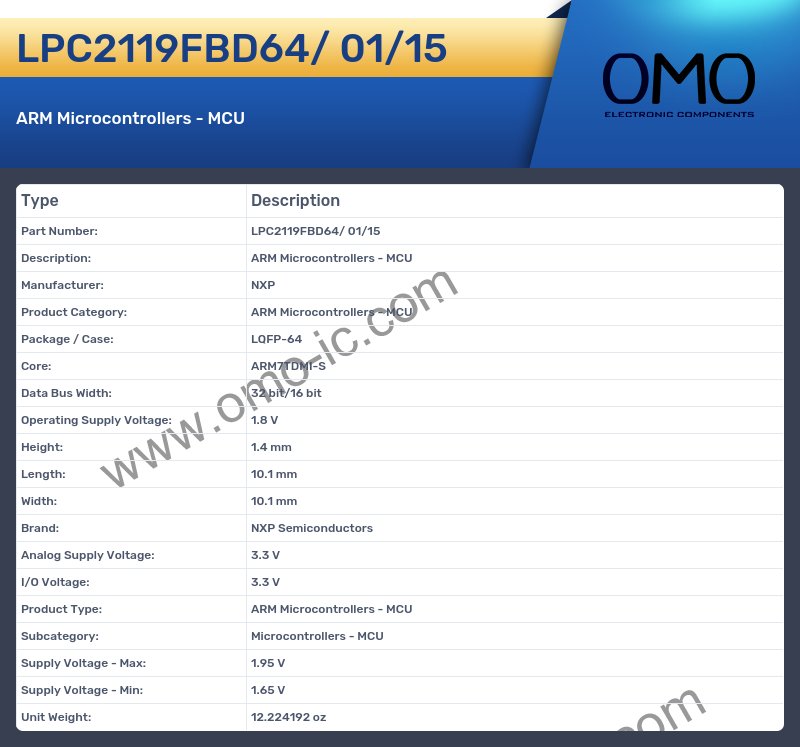 LPC2119FBD64/ 01/15