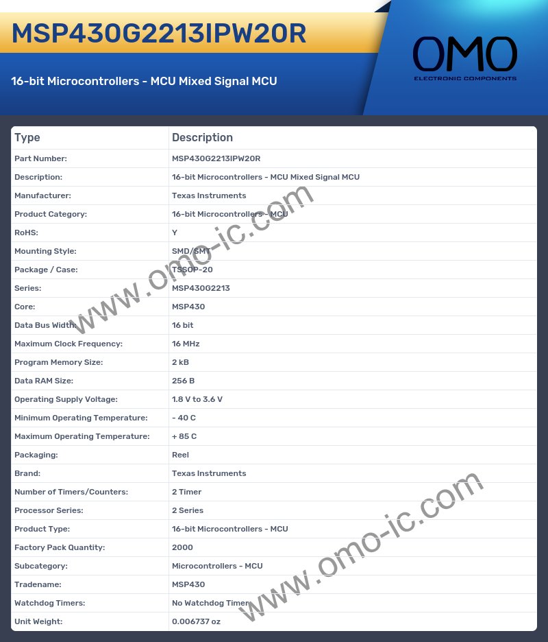 MSP430G2213IPW20R