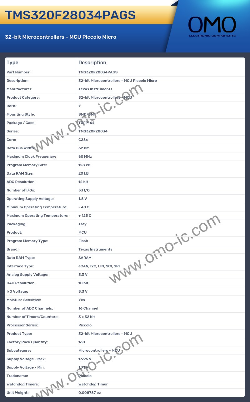 TMS320F28034PAGS