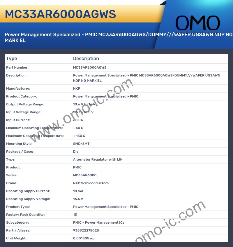 MC33AR6000AGWS