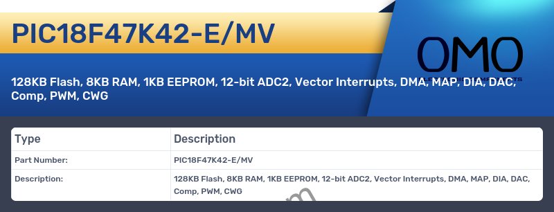 PIC18F47K42-E/MV