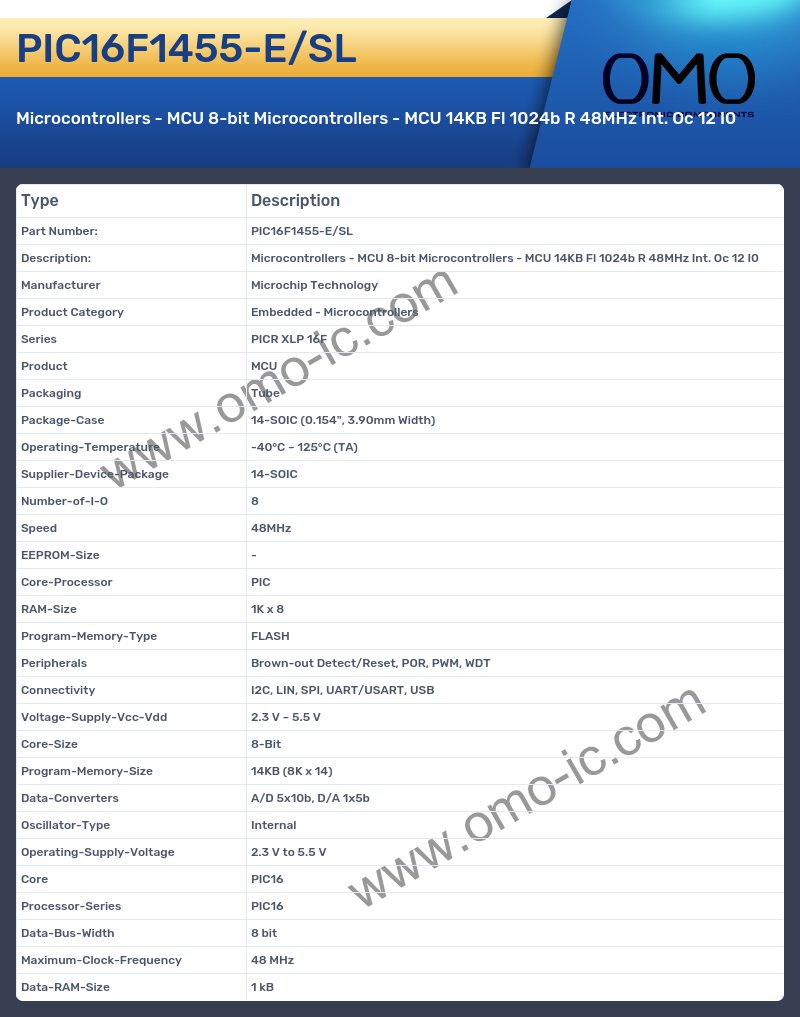 PIC16F1455-E/SL