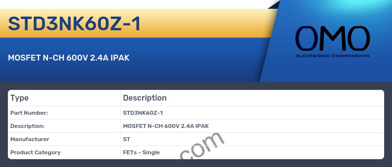 STD3NK60Z-1