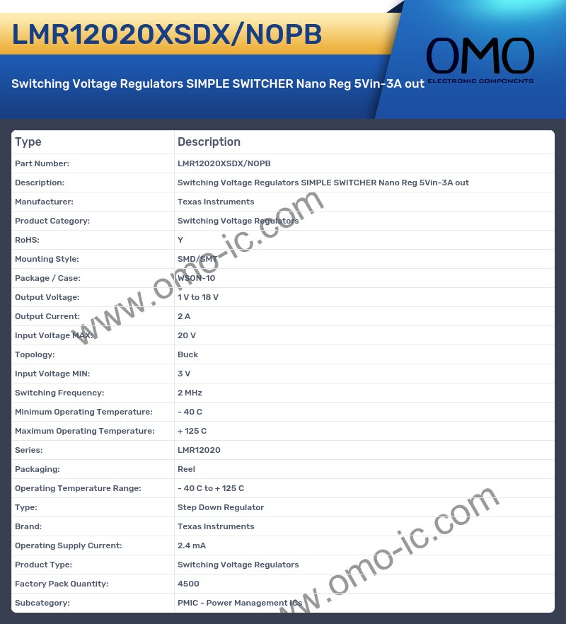 LMR12020XSDX/NOPB