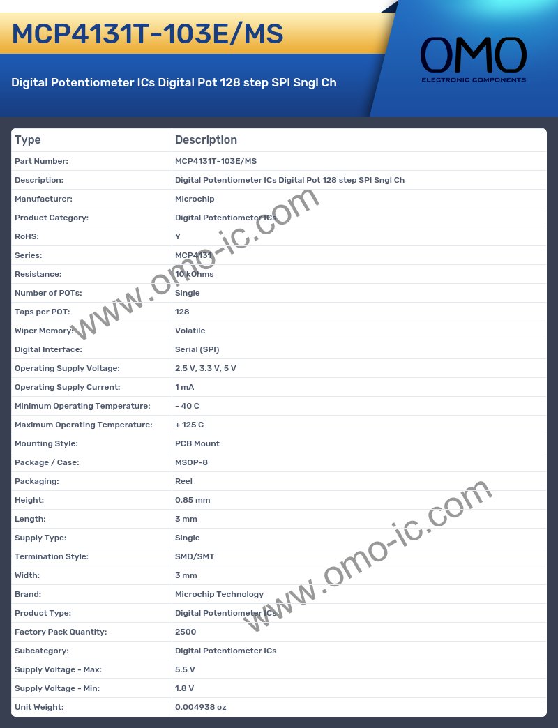 MCP4131T-103E/MS