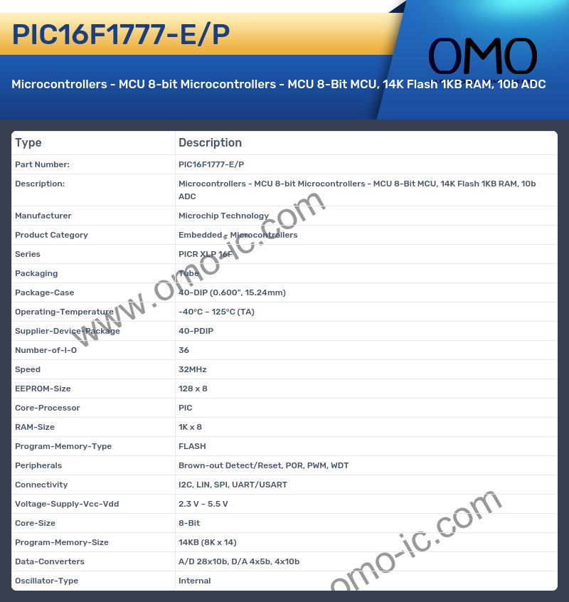 PIC16F1777-E/P