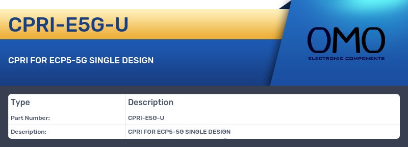 CPRI-E5G-U