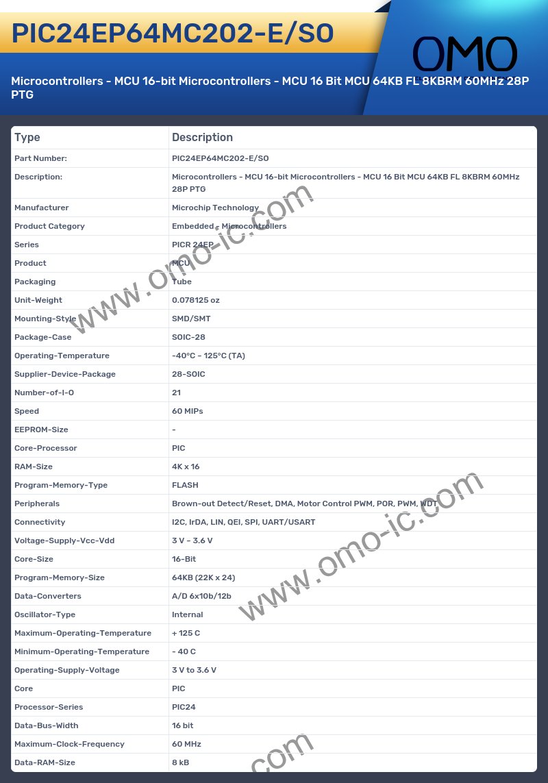 PIC24EP64MC202-E/SO