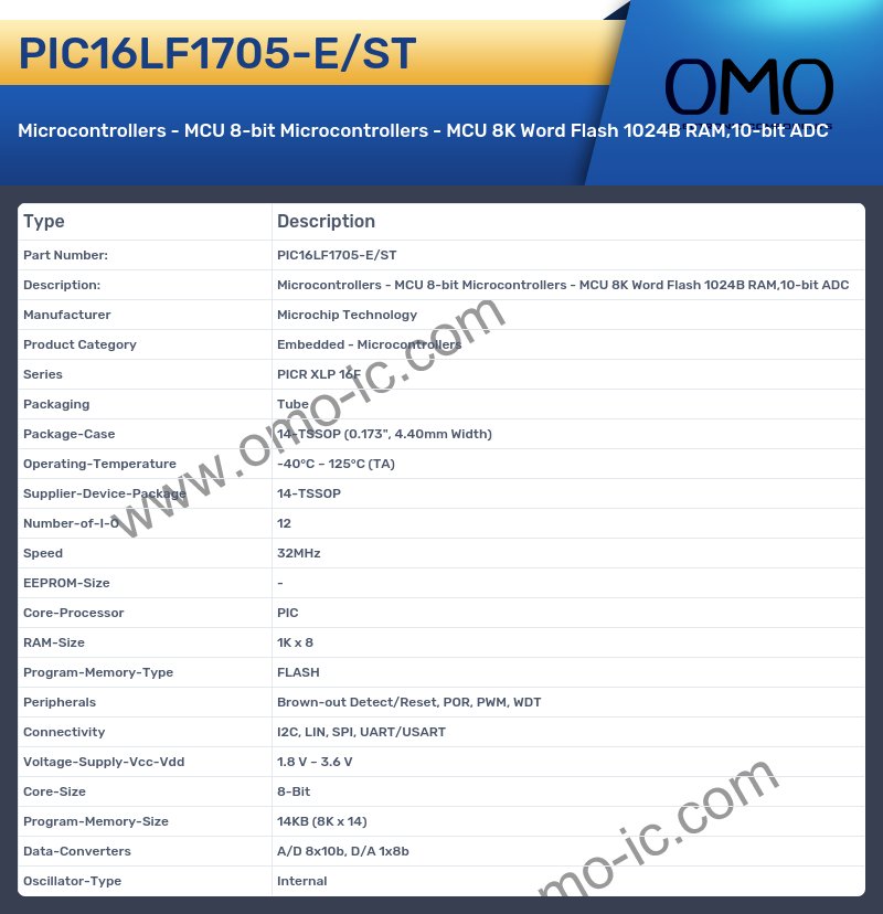 PIC16LF1705-E/ST