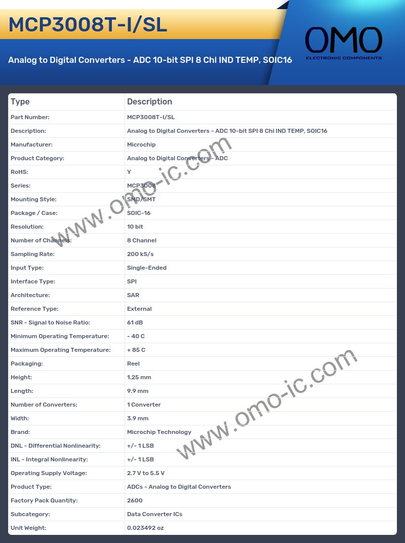 MCP3008T-I/SL