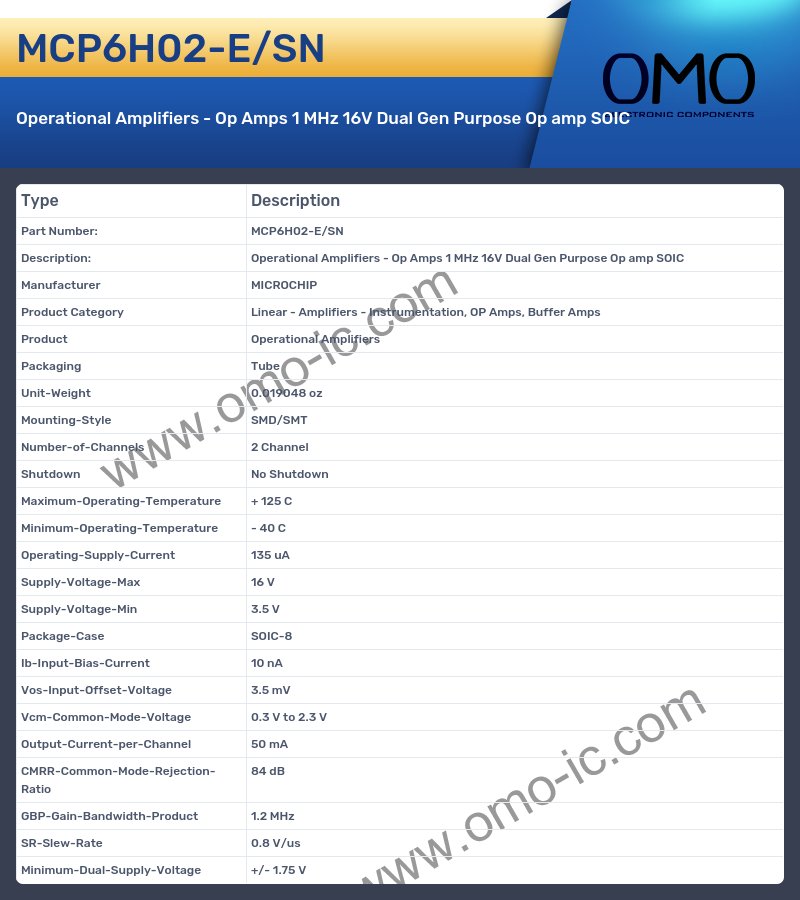MCP6H02-E/SN