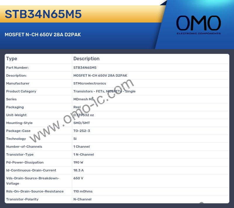 STB34N65M5